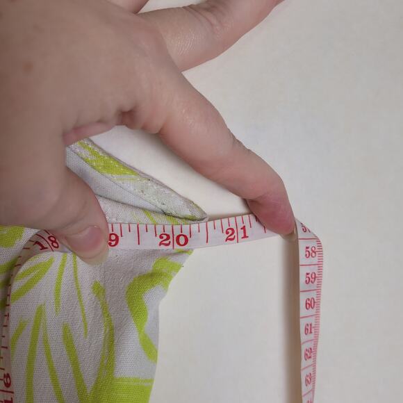 Torrid green and white tropical print tiered sleeveless midi boho peasant dress - Picture 7 of 8